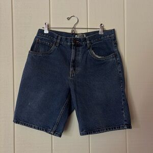 Vintage Route 66 Bermuda Denim Shorts size 34